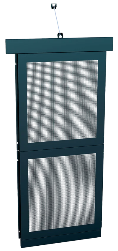 Perforated cage wall panel