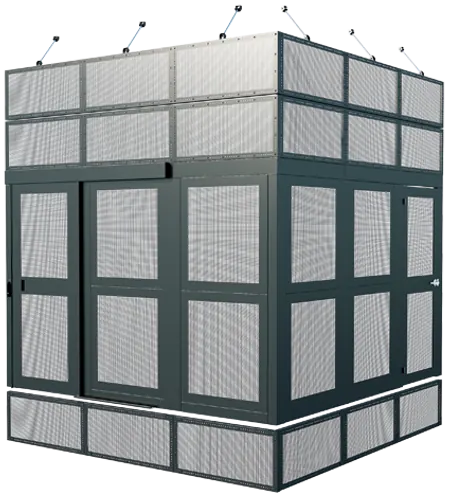 Modular cage wall system