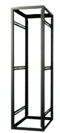 RFPR Four-Post Rack, an open welded frame rack with adjustable rails